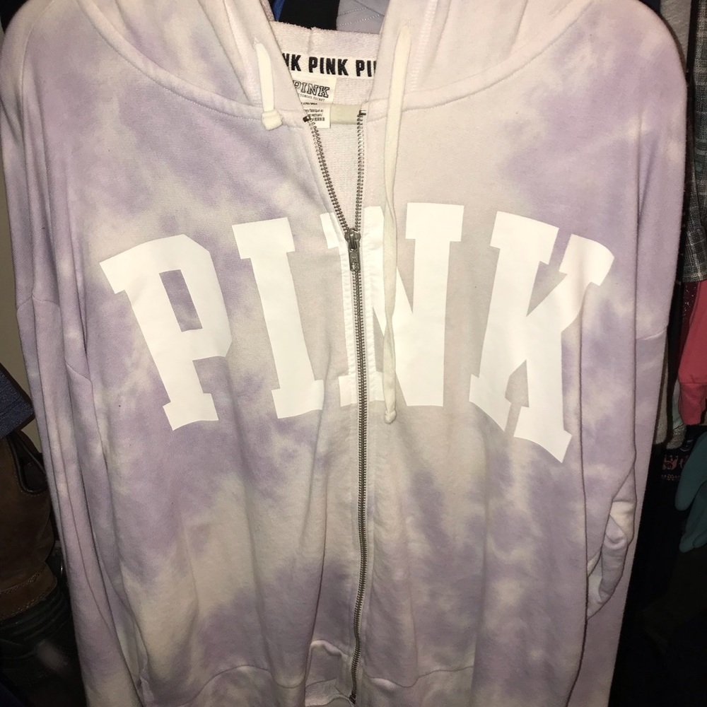 VS PINK ZIP UP HOODIE. Size M. Great condition